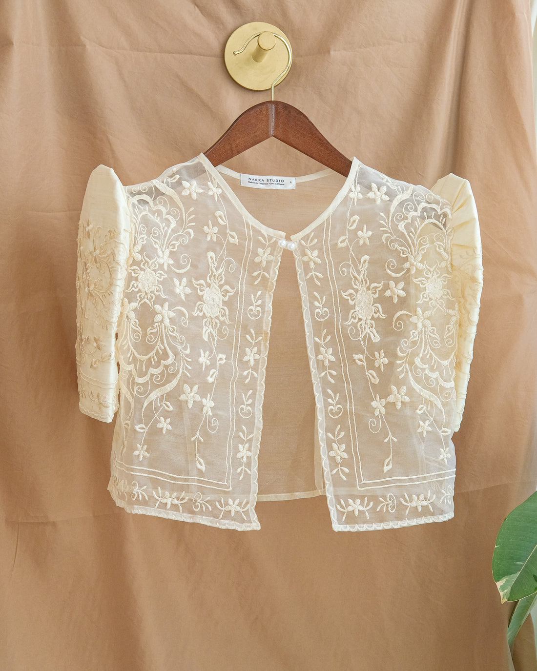 Sampaguita Butterfly Sleeve Bolero – Ecru