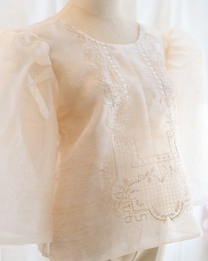 Dahon Filigree Camisa – Cream | Narra Studio