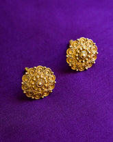Brigido Filigree Cufflinks - Gold | Narra Studio