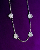 Sampaguita Filigree Charm Necklace  - Silver | Narra Studio