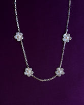 Sampaguita Filigree Charm Necklace  - Silver | Filipino necklace | Narra Studio