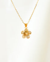 Sampaguita Minimalist Pendant Necklace | Filipino necklace | Narra Studio