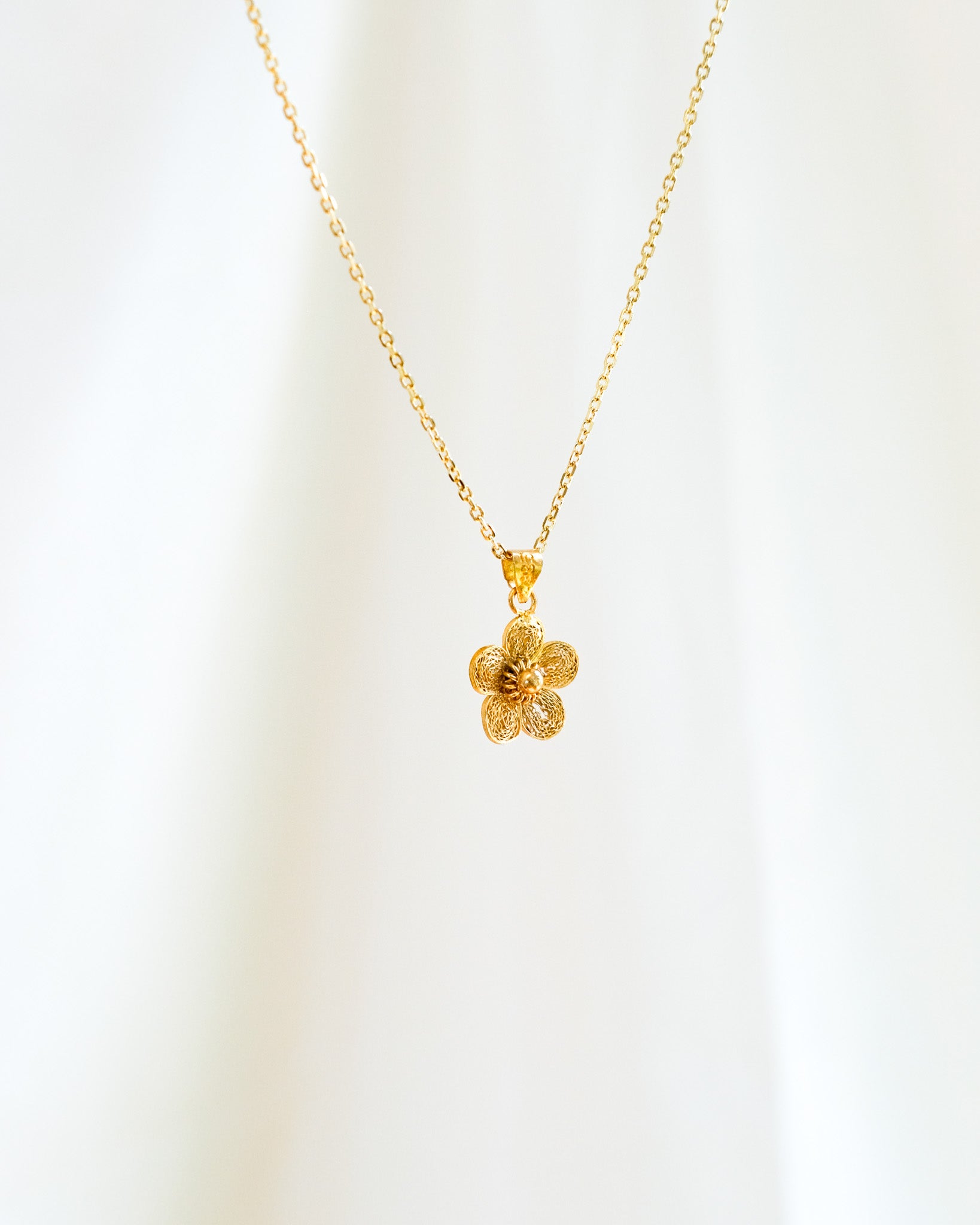 Sampaguita Minimalist Pendant Necklace | Narra Studio