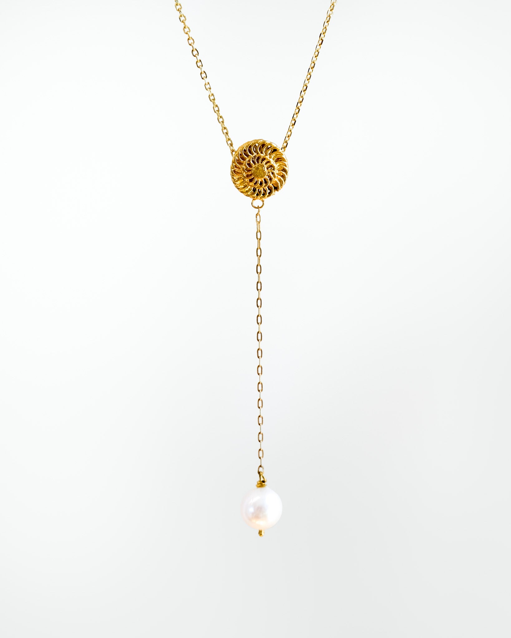 Padumna Pearl Tamburin Necklace | Filipino necklace | Narra Studio