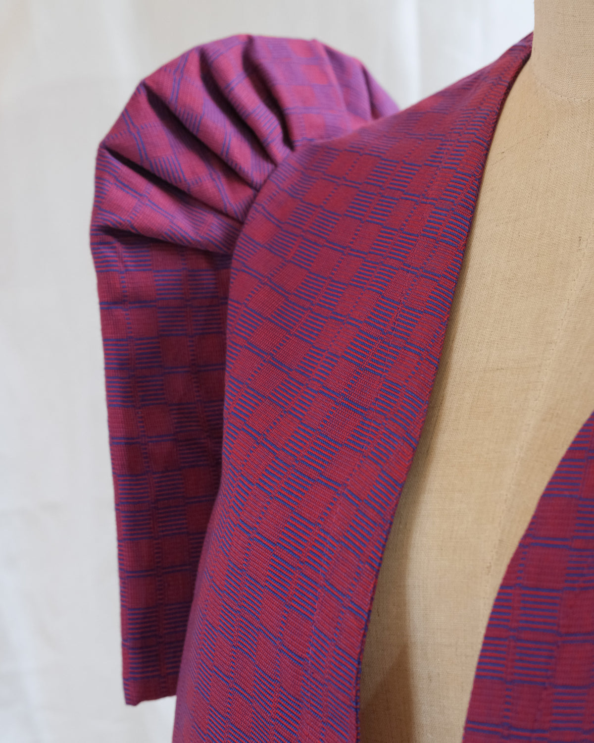 Handwoven Butterfly Sleeve Bolero - Binakol - Magenta