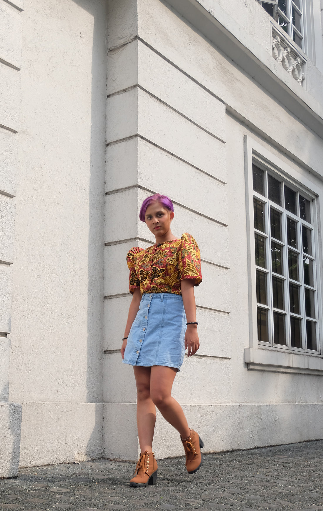 Batik Butterfly Sleeve Blouse | Narra Studio