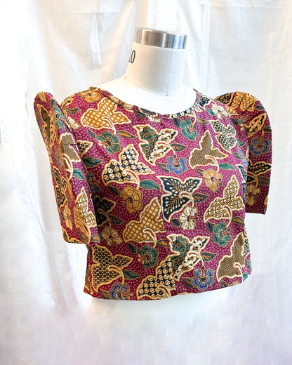 Batik Butterfly Sleeve Blouse | Narra Studio