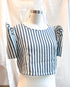 Striped Butterfly Sleeve Blouse | Narra Studio