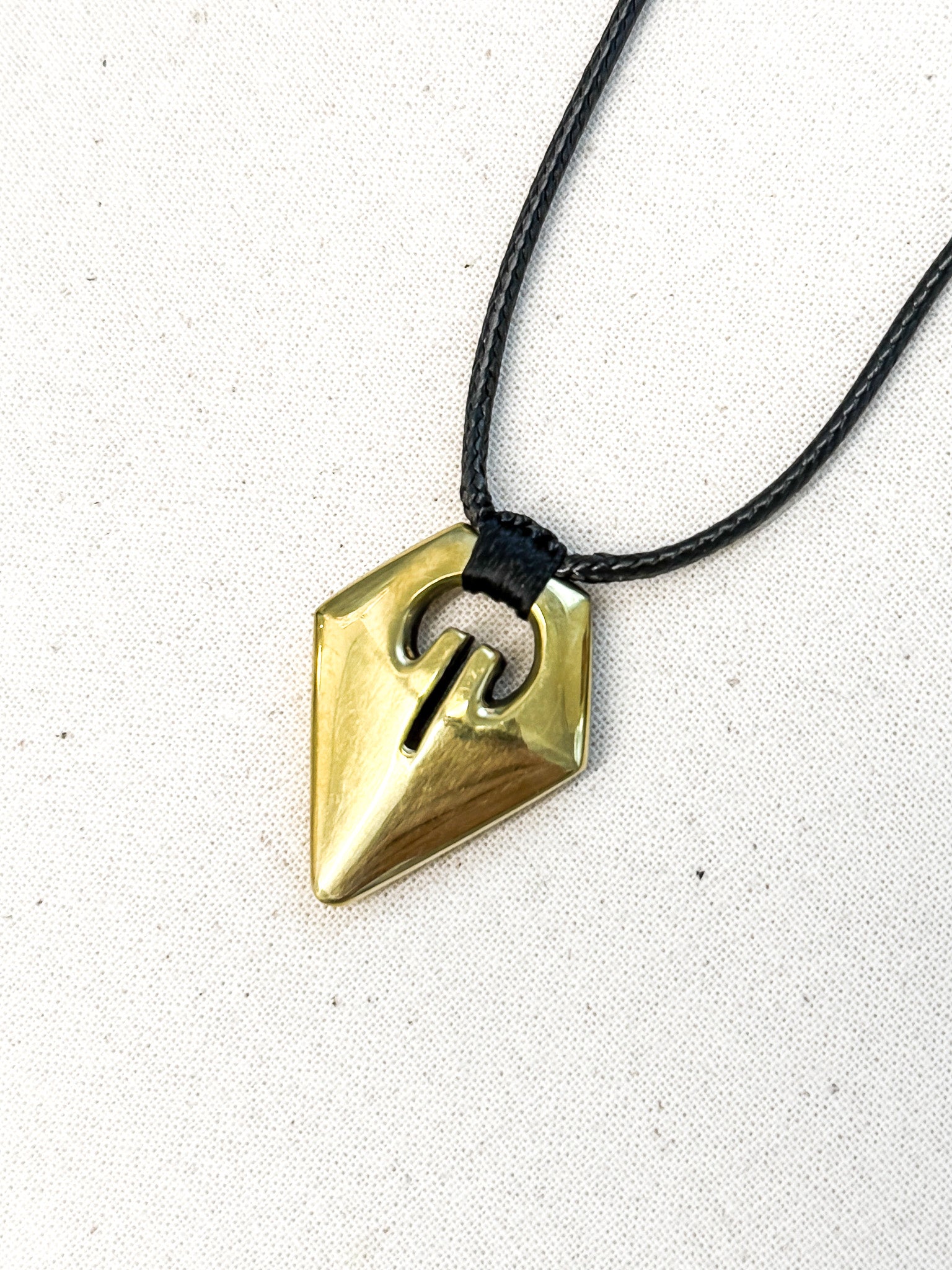 Arrow Lingling-o Necklace - Brass | Filipino necklace | Narra Studio