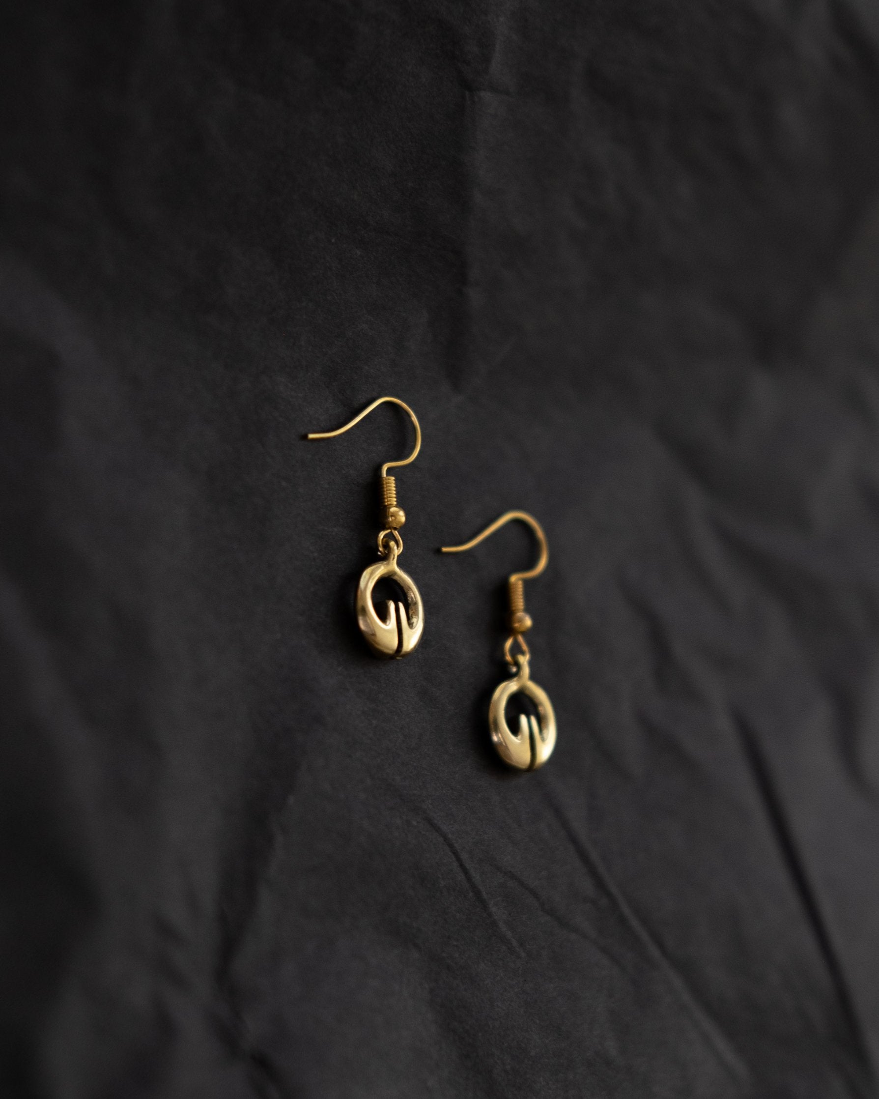 Mini Lingling-o Earrings - Brass | Narra Studio
