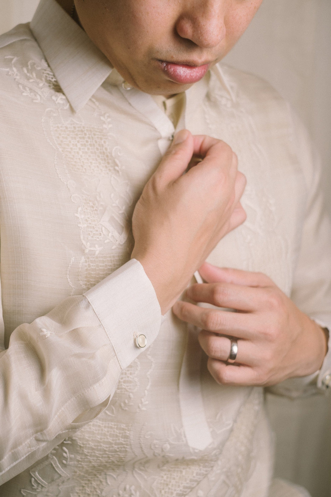 Silk Barong Tagalog Custom Mens Shirt