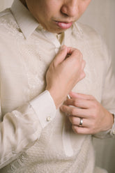Silk Barong Tagalog Custom Mens Shirt