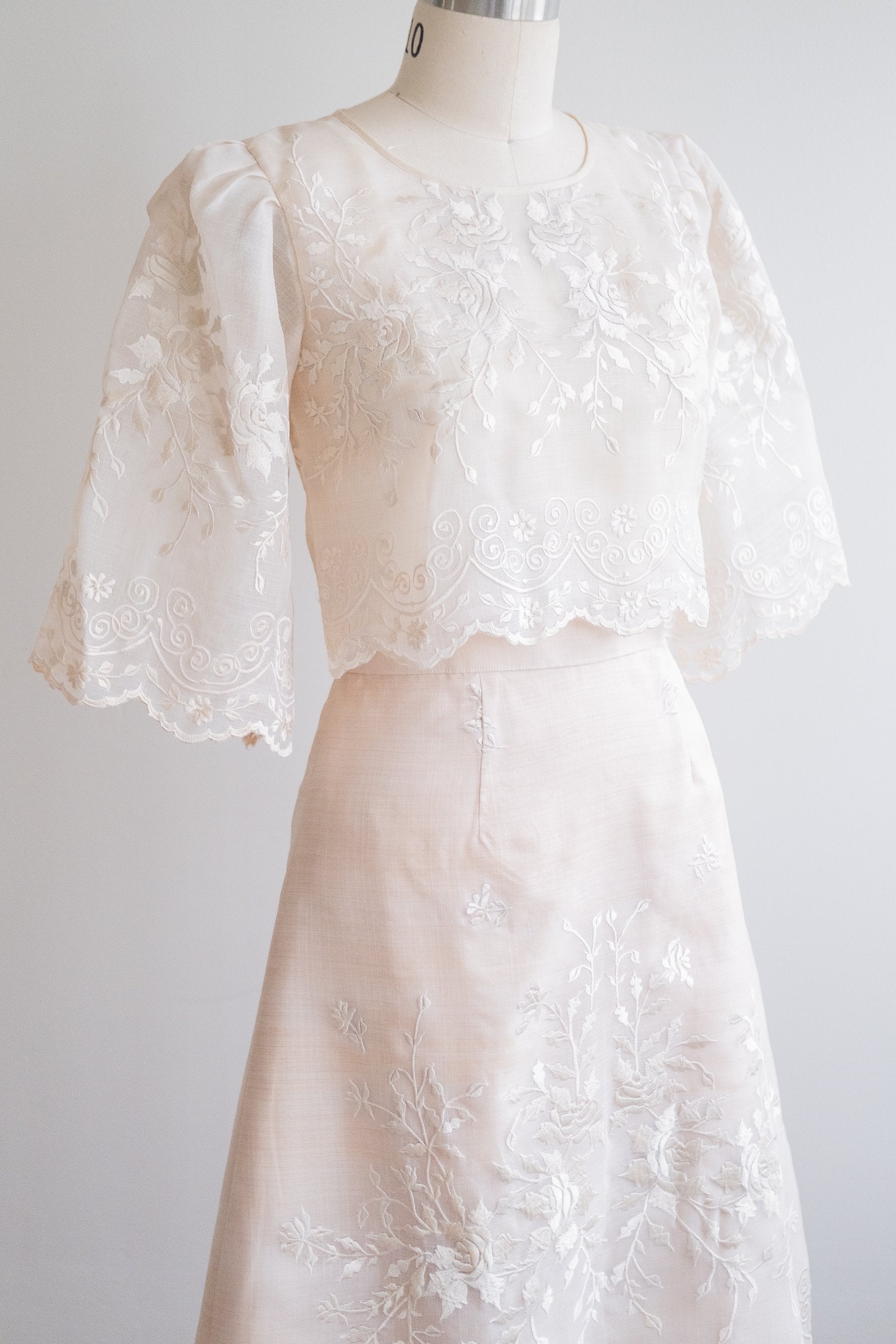 Heirloom Rose Skirt – Cream (Made to Order) | Narra Studio
