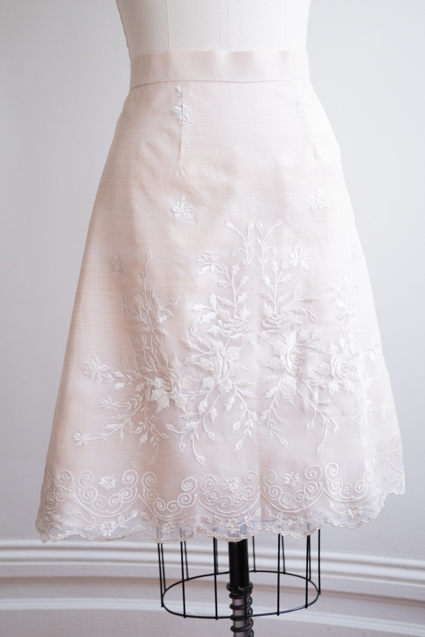 Heirloom Rose Skirt – Cream (Made to Order) | Narra Studio
