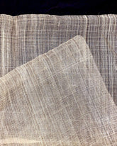 Handwoven Piña Fabric Yardage Pure Fabric Yardage from Aklan, Philippines, featuring fine pineapple fibers with a sheer, natural texture and delicate cross-weave pattern.