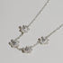 Modern Filipiniana-Sampaguita Filigree Charm Necklace  - Silver - Narra Studio-available in NYC USA