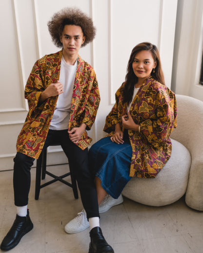 Batik Butterfly Jacket Unisex Jacket