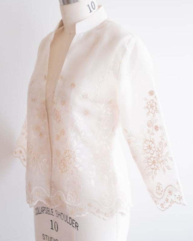 Custom Embroidered Filipiniana Jacket Custom Womens Blouse