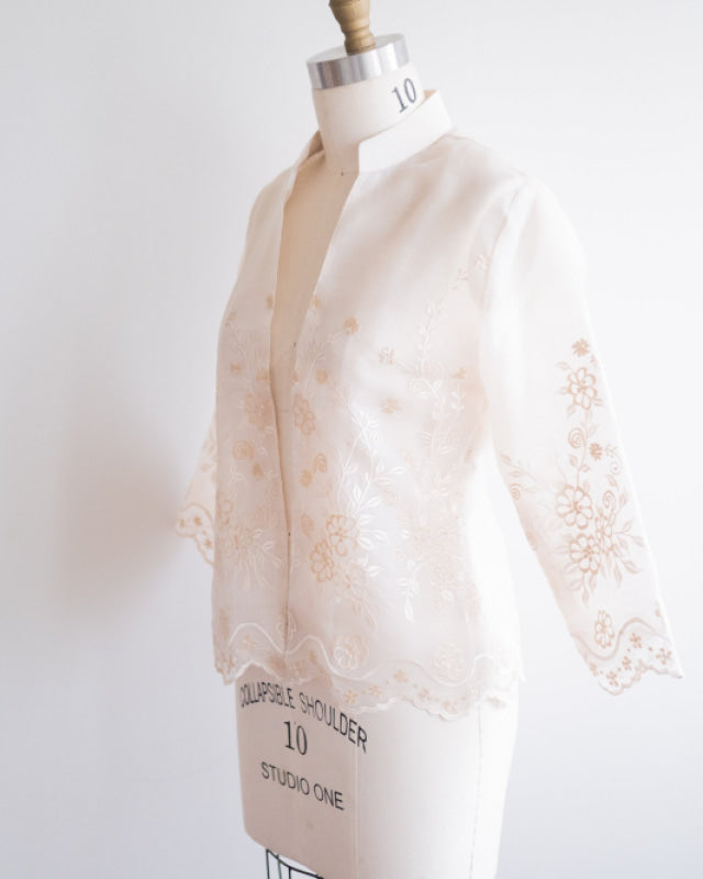 Embroidered Filipiniana Jacket Custom Womens Blouse