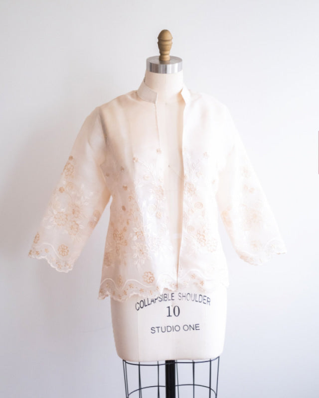 Embroidered Filipiniana Jacket Custom Womens Blouse