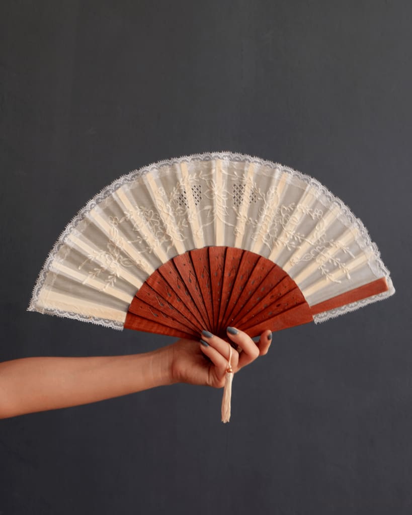 Embroidered Pamaypay Hand Fan