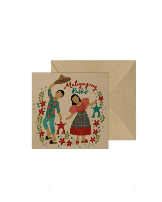 Filipiniana Couple Blank Greeting Card Set Note Cards