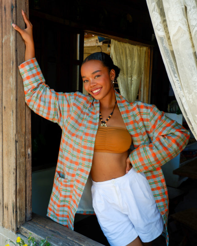 Green Stripes Kusikus Jacket unisex jacket