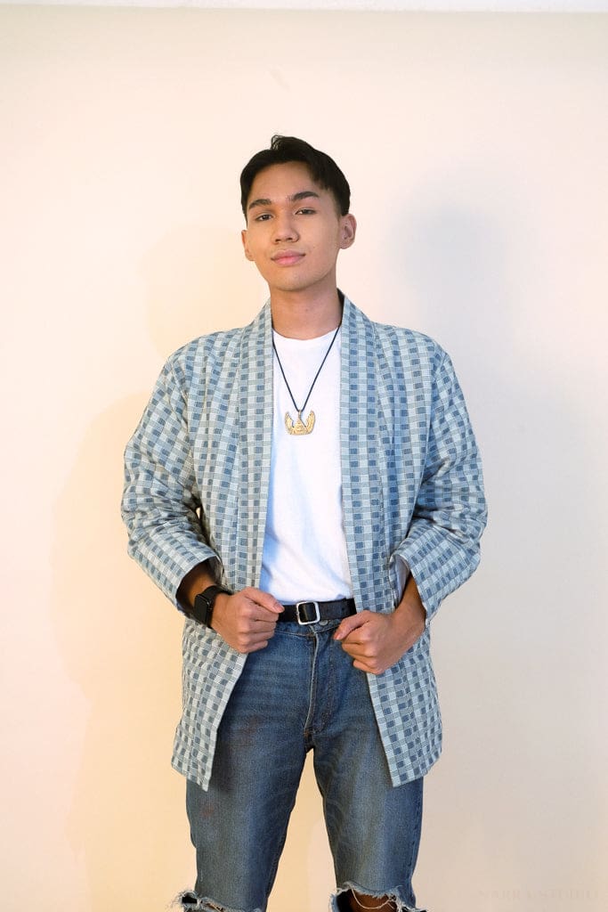 Handwoven Binakol Jacket - Gray Unisex Jacket