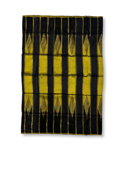 Handwoven Black Gold-Striped Malong Malong