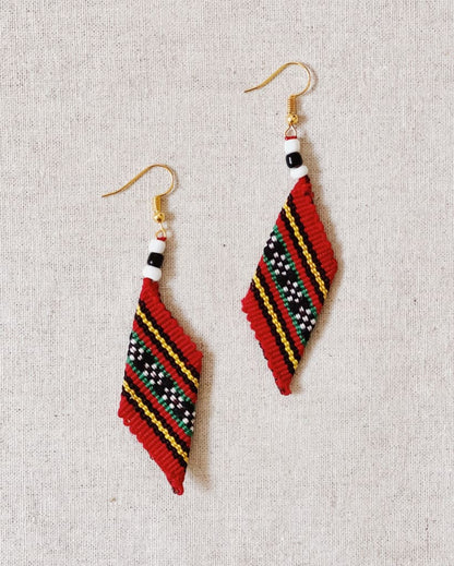 Handwoven Kalinga Earrings Womens Earrings