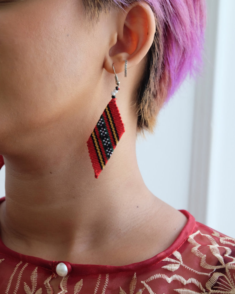 Handwoven Kalinga Earrings Womens Earrings