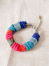 Handwoven Lahi Bracelet Red-Blue Combo