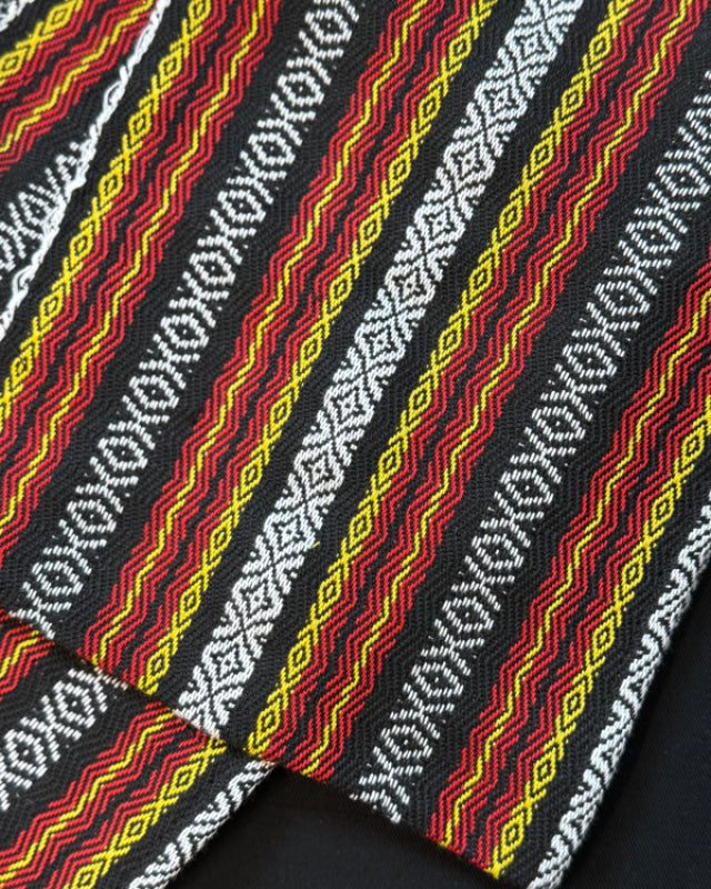Handwoven Sablay Sash - Black and Red Unisex Sash