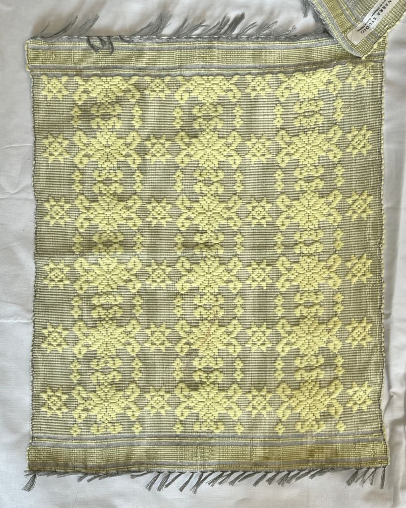 Handwoven Sun Flower Ilocos Placemat Set Placemat