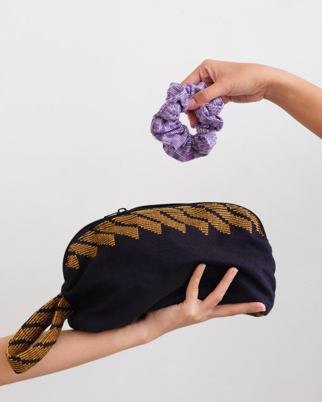 Handwoven Ube Binakol Scrunchie (Pre-Order)