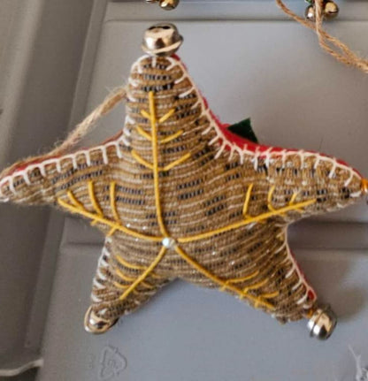 Heirloom Handmade Ornaments Star / Brown Kusikus Ornament