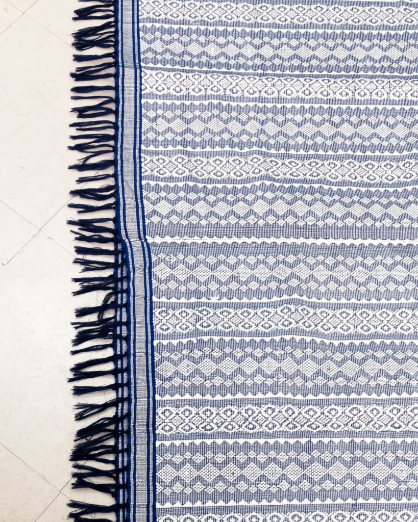Ilocos Blue Binekneklat Throw Blanket (Pre-Order) Handwoven Blanket