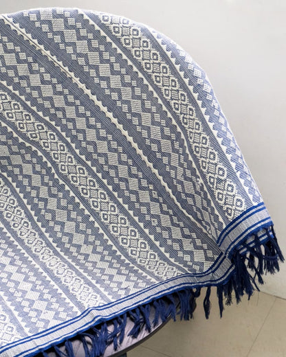 Ilocos Blue Binekneklat Throw Blanket (Pre-Order) Handwoven Blanket