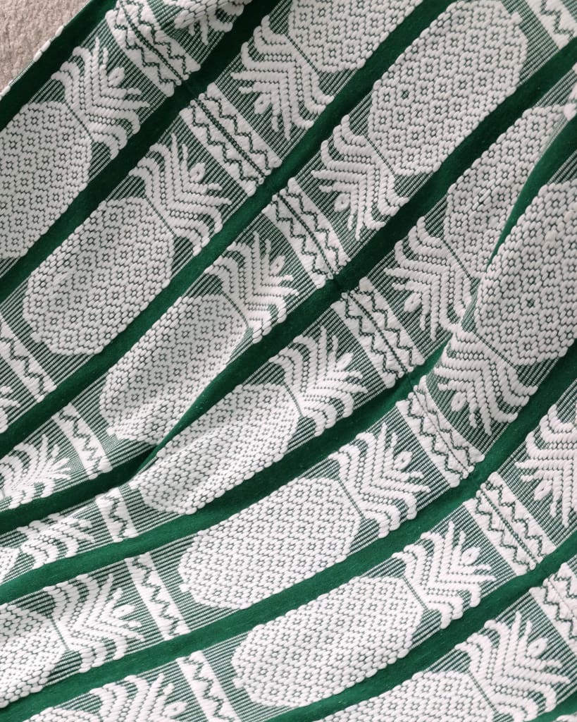 Ilocos Green Piña Throw Blanket (Pre-Order) Handwoven Blanket