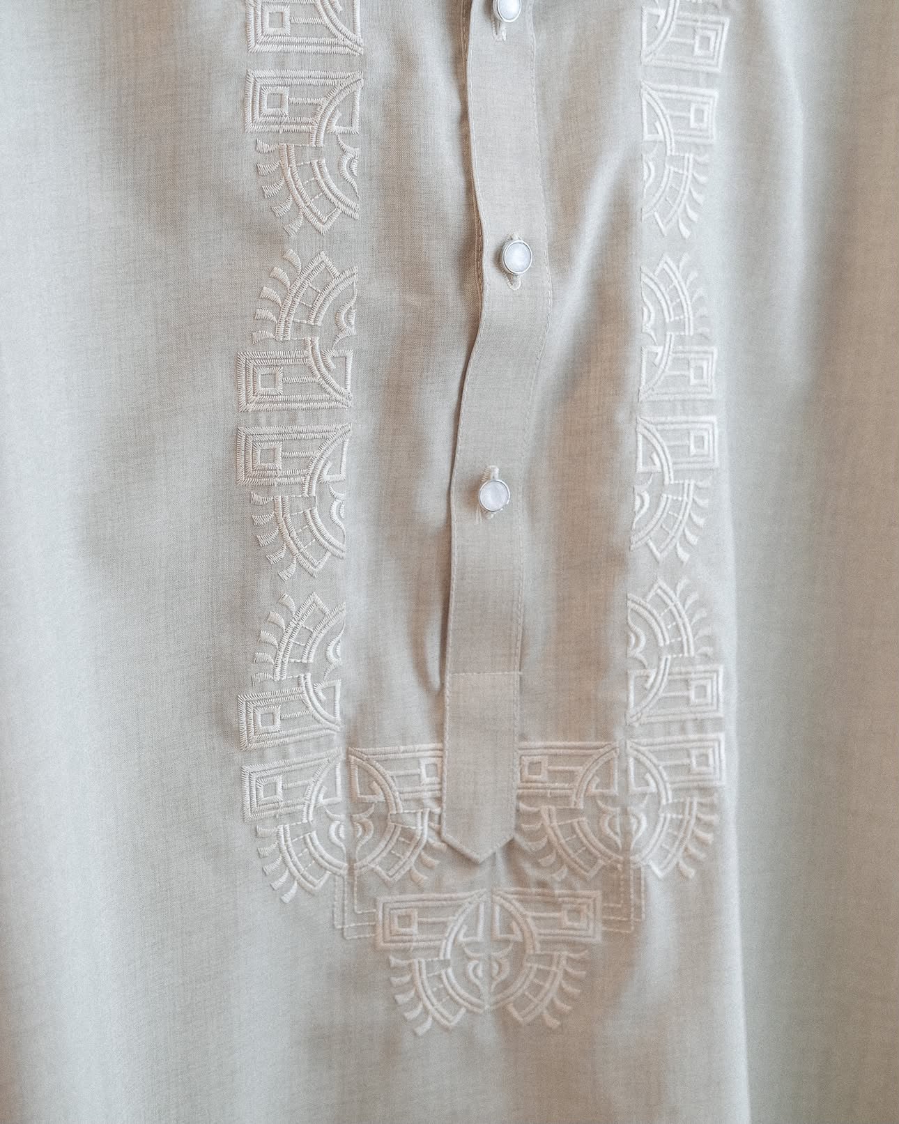 Casual Barong - Dove Gray | Narra Studio