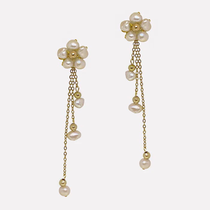 Kalachuchi Dangler Earrings | Narra Studio