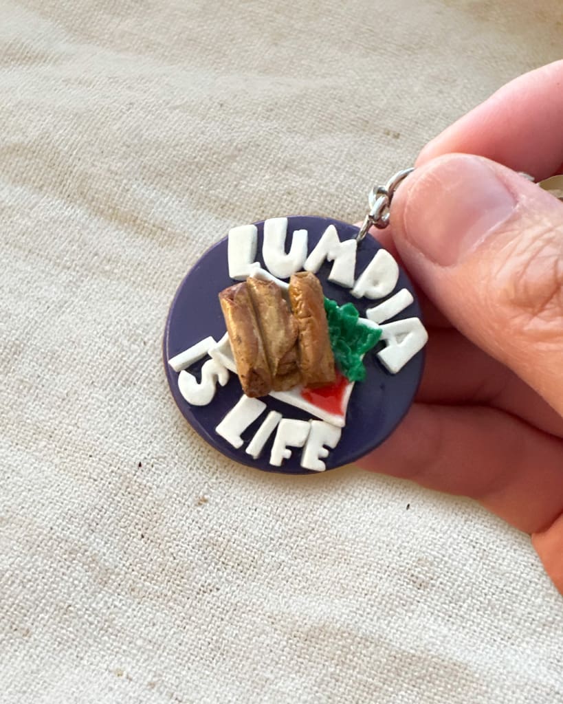 Lumpia Is Life! Handmade Keychain Small Goods