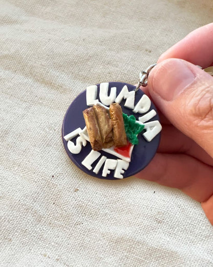 Lumpia Is Life! Handmade Keychain Small Goods