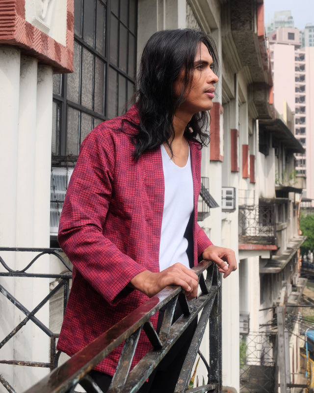 Maroon Binakol Jacket - One Of A Kind Unisex Jacket