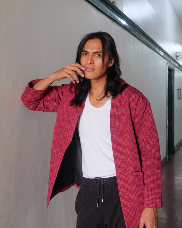 Maroon Binakol Jacket - One Of A Kind Unisex Jacket