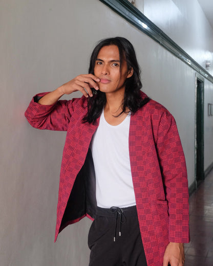 Maroon Binakol Jacket - One Of A Kind Unisex Jacket