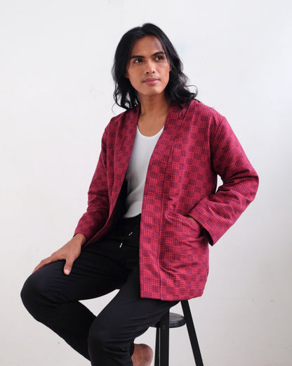 Maroon Binakol Jacket - One Of A Kind Unisex Jacket