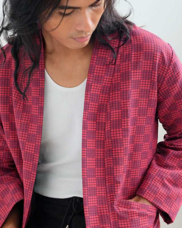 Maroon Binakol Jacket - One Of A Kind Unisex Jacket