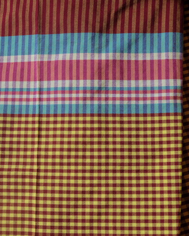 Red And Sky Blue Patadyong Malong