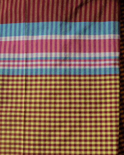 Red And Sky Blue Patadyong Malong